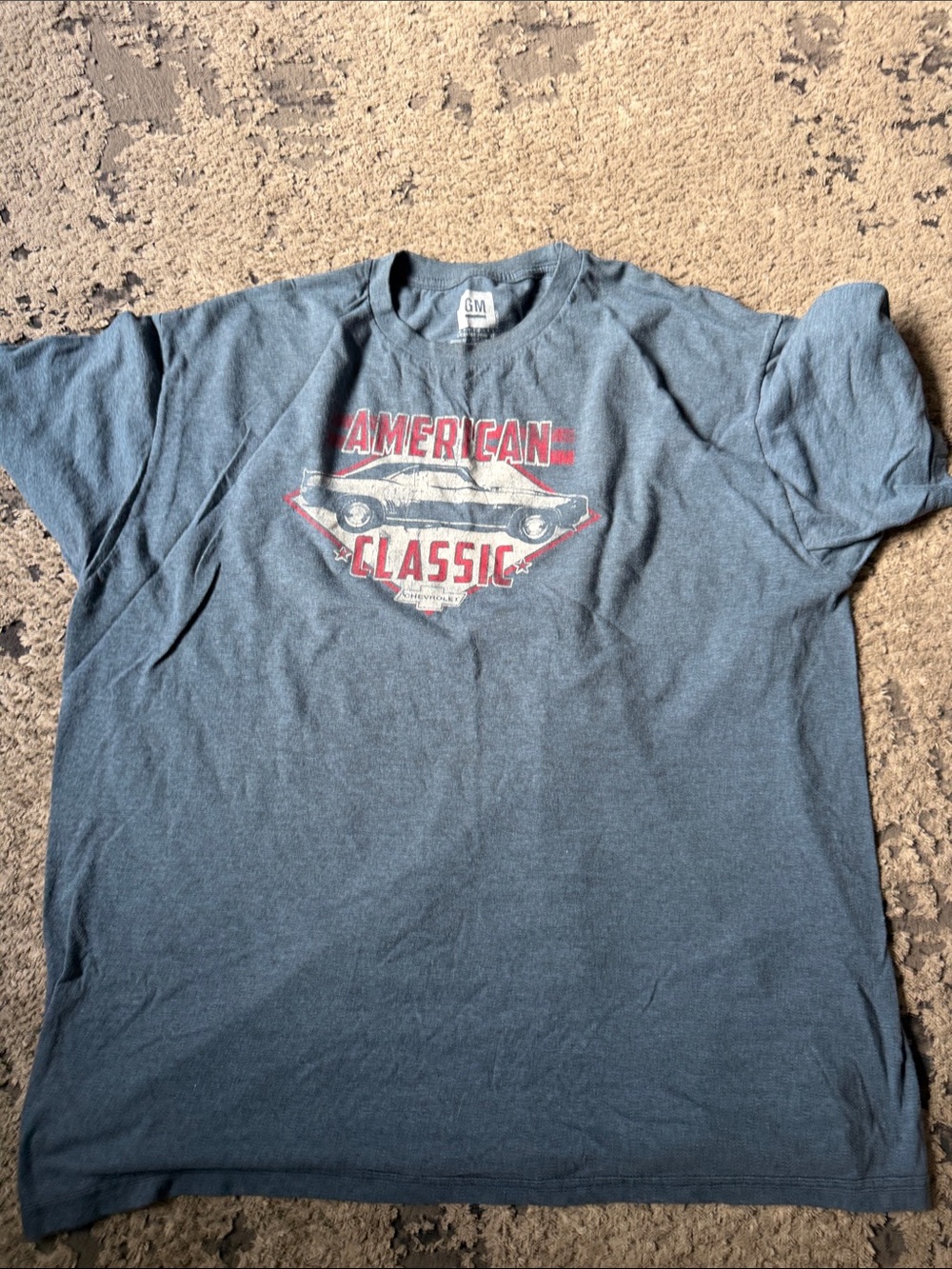 American Classic Men's Blue Graphic Tee